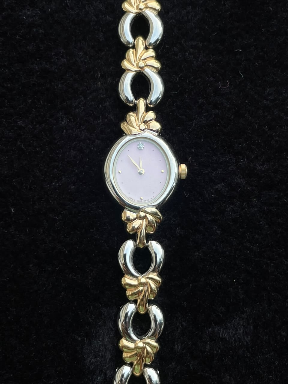Vintage Citizen Noevir two-tone pink dial ladies watch