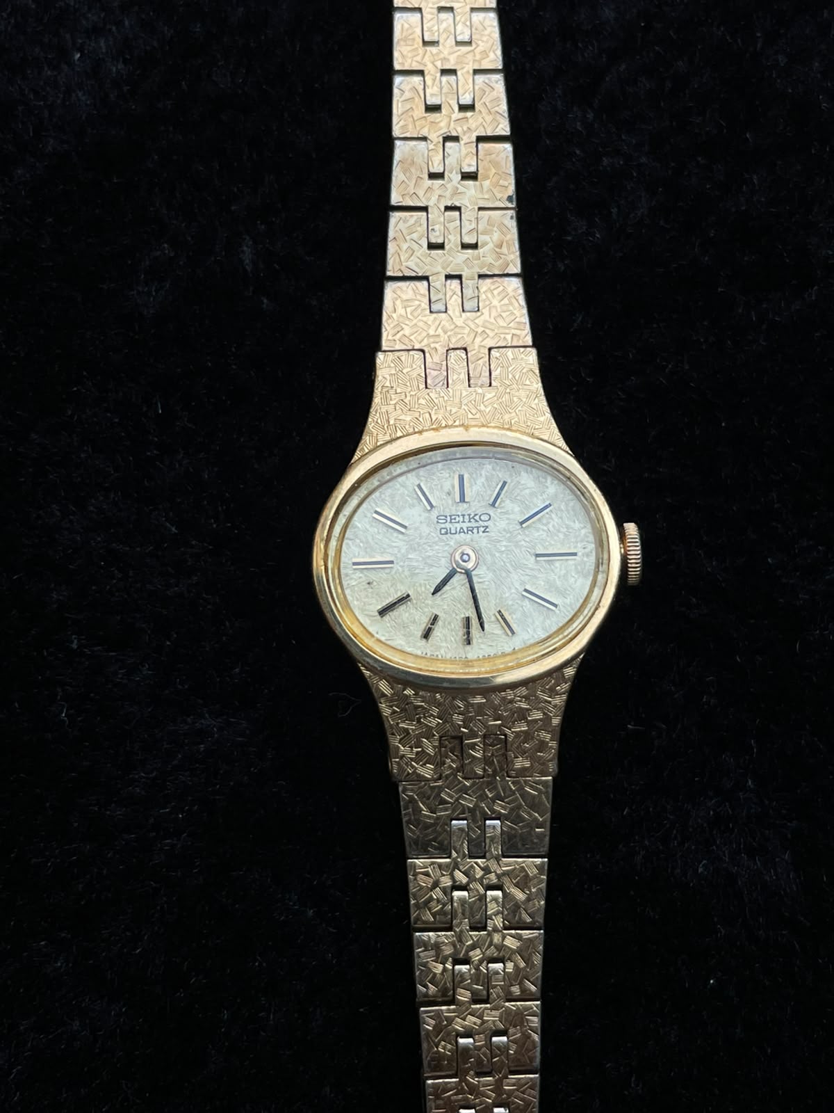 Vintage Rare Seiko petite  Gold plated watch for women