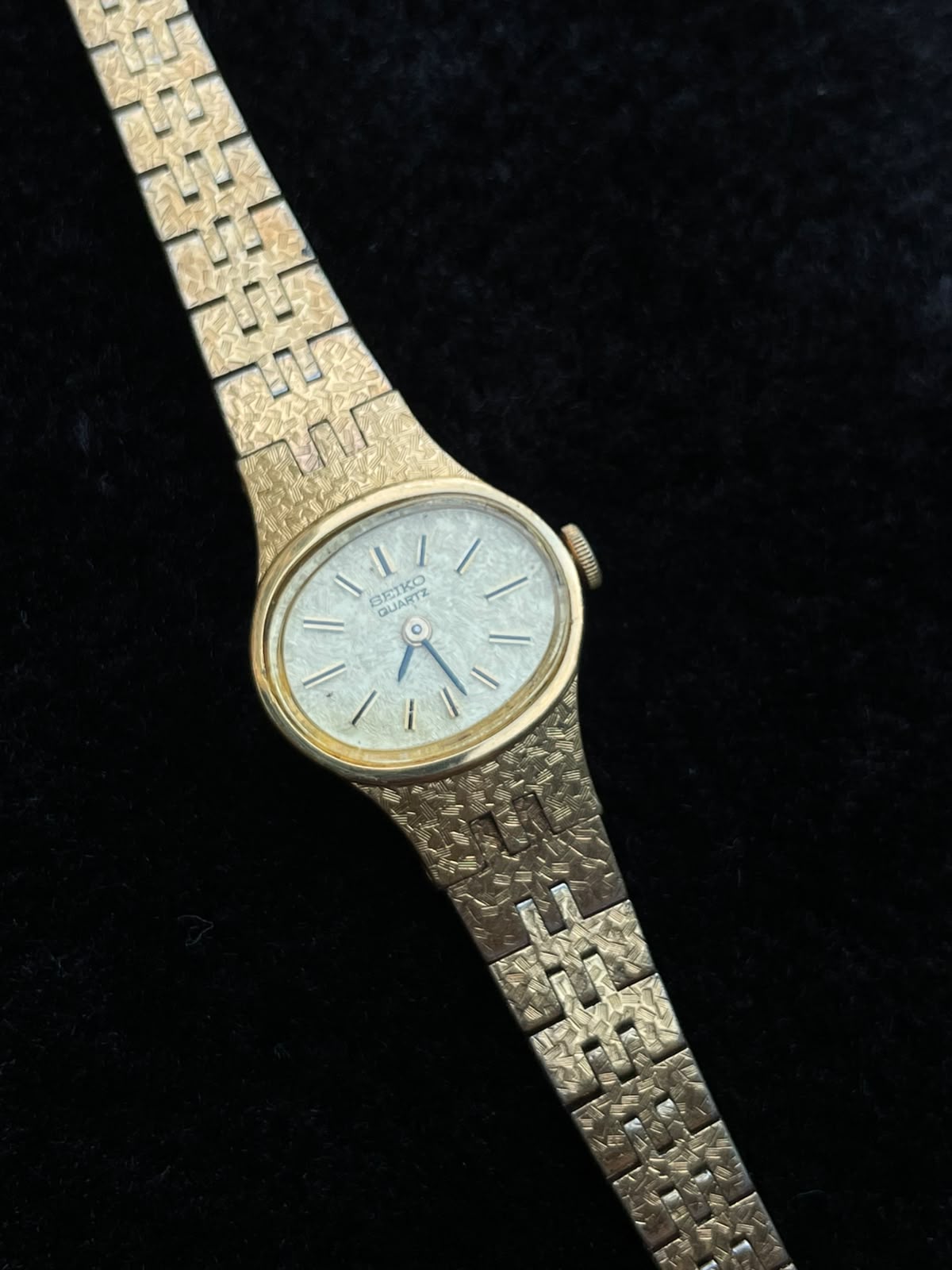 Vintage Rare Seiko petite  Gold plated watch for women