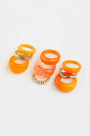 H&M chunky 9 Rings