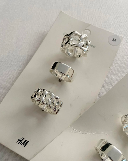H&M 3 pack rings