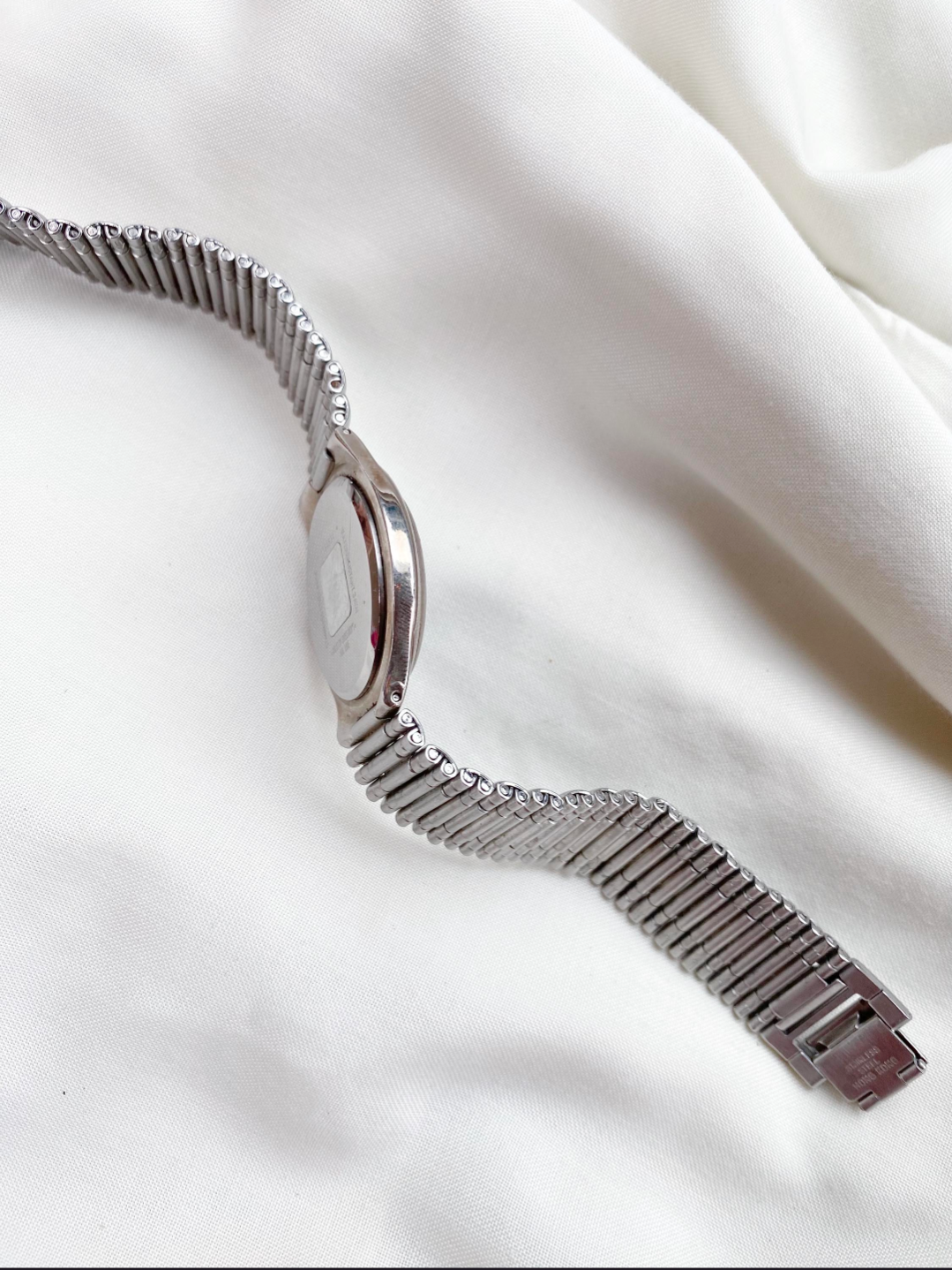 Silver Givenchy Watch | Black Dial | Vintage Unisex watch