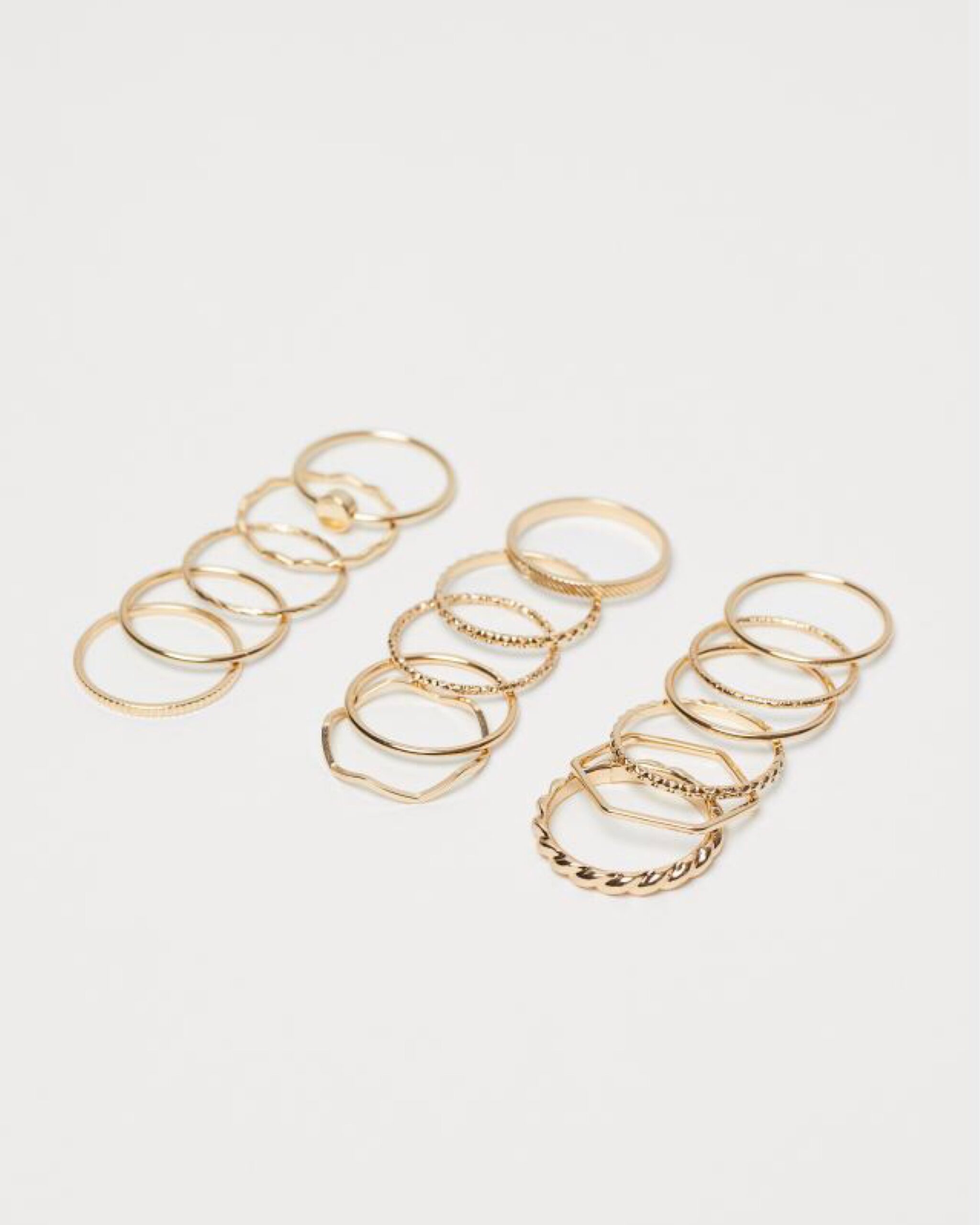 H&M Gold Rings pack – Verncell