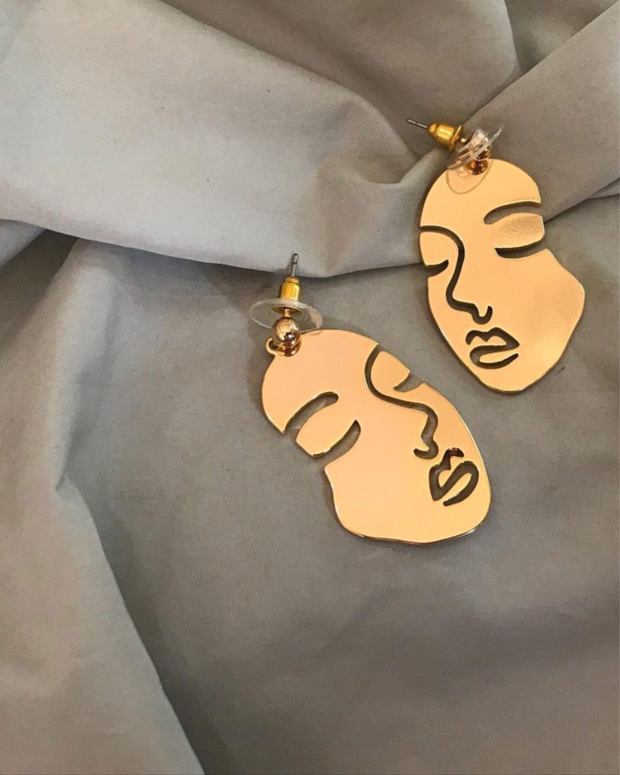 Fairtrade Abstract Face Earrings, Handmade in India – Cultural Elements