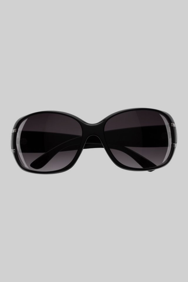 H&M Black curved sunglasses – Verncell