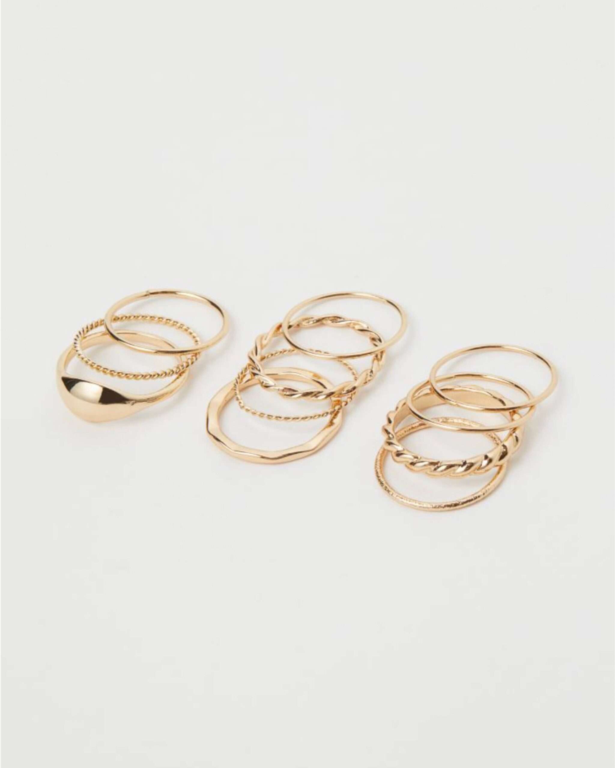 H&M Classic gold rings – Verncell