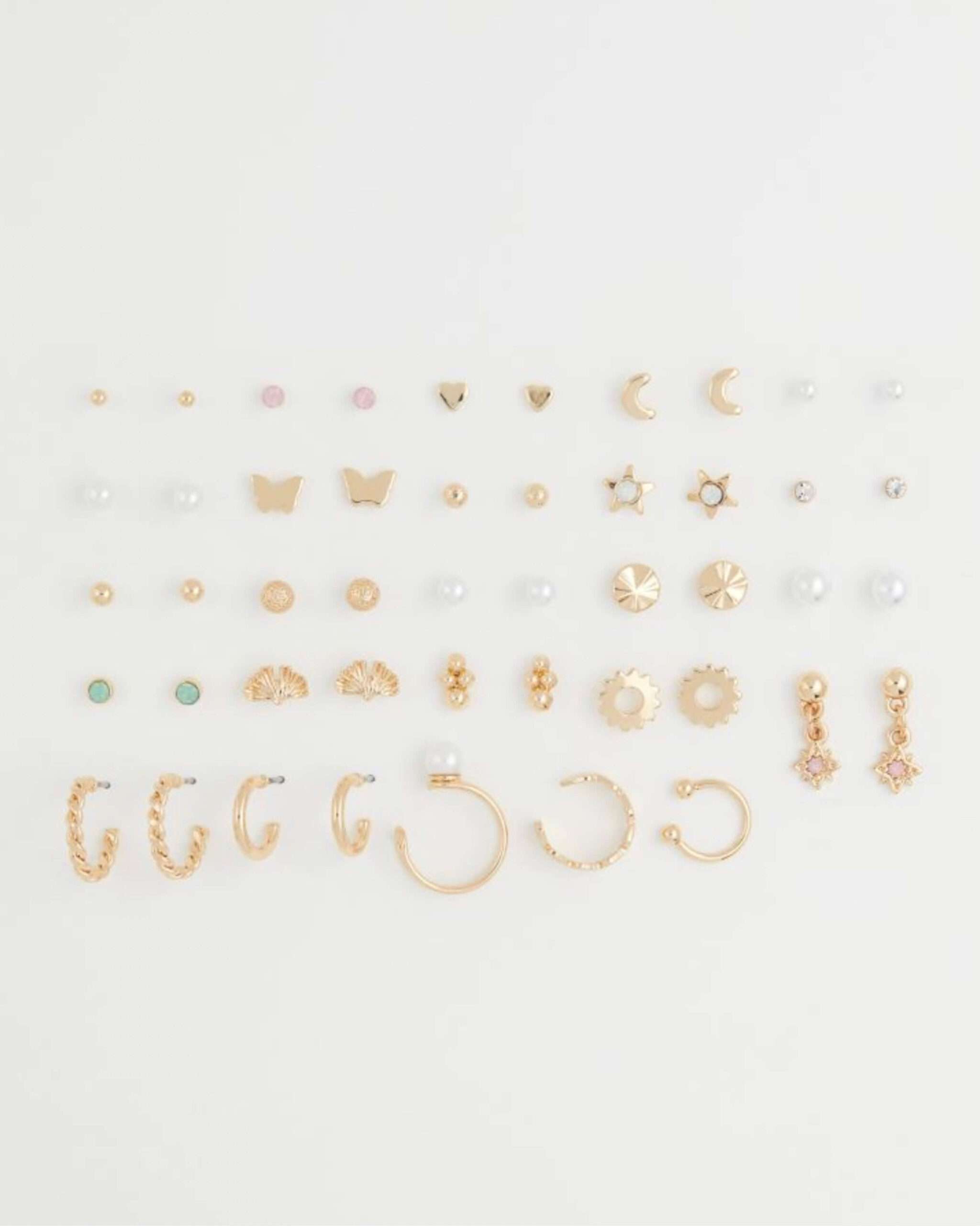 H&M All in one 25-pack earrings – Verncell
