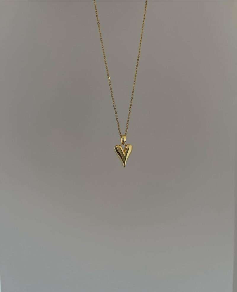 Heart necklace gold plated