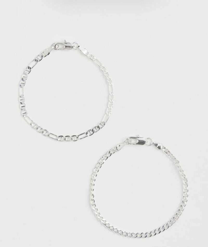 H&M 2-Pack Silver Bracelets