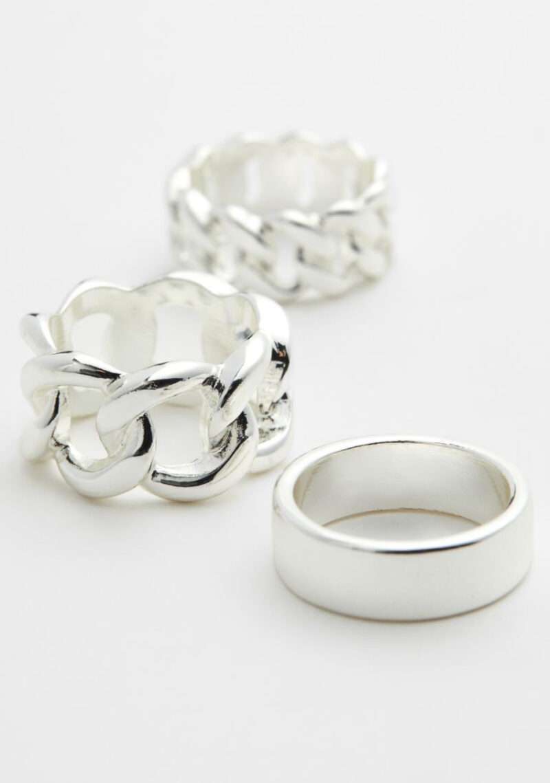 H&M chunky silver rings - Image 2