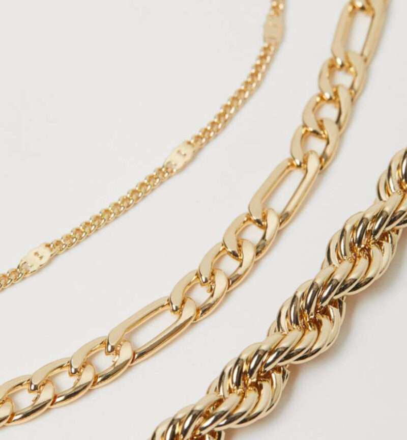 H&M three stranded chunky necklace - Image 2