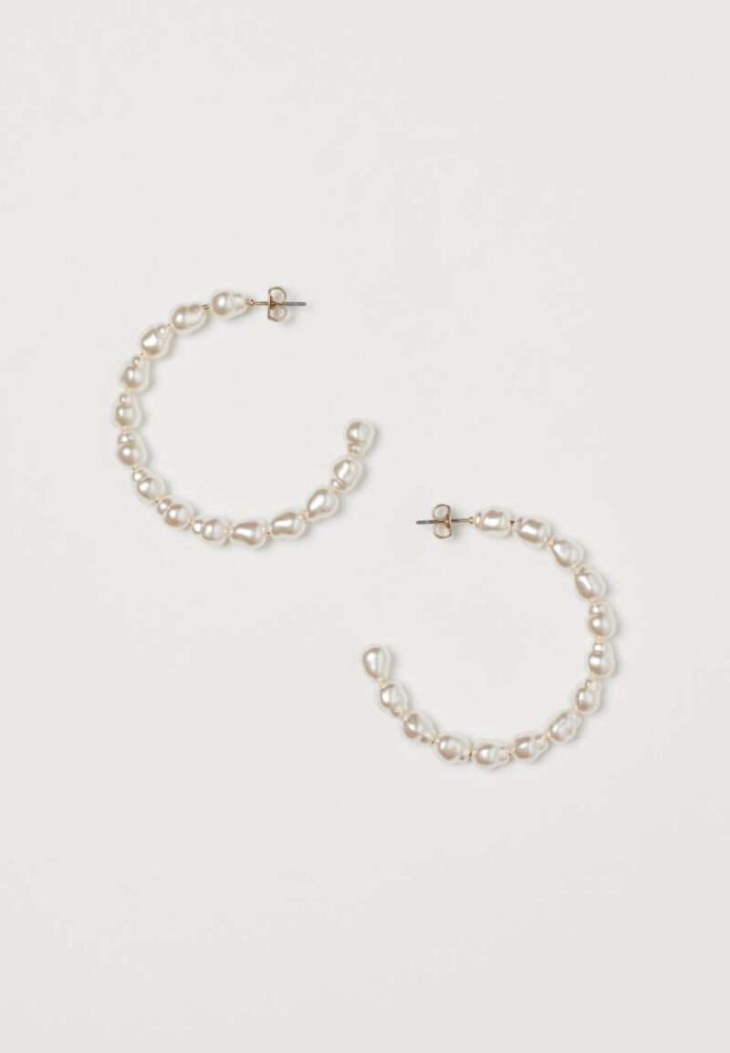 H&M Pearl hoops