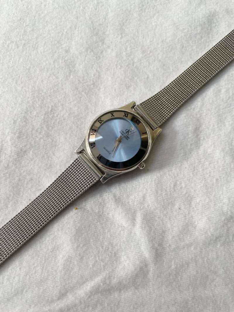 Calvin Klein blue dial watch