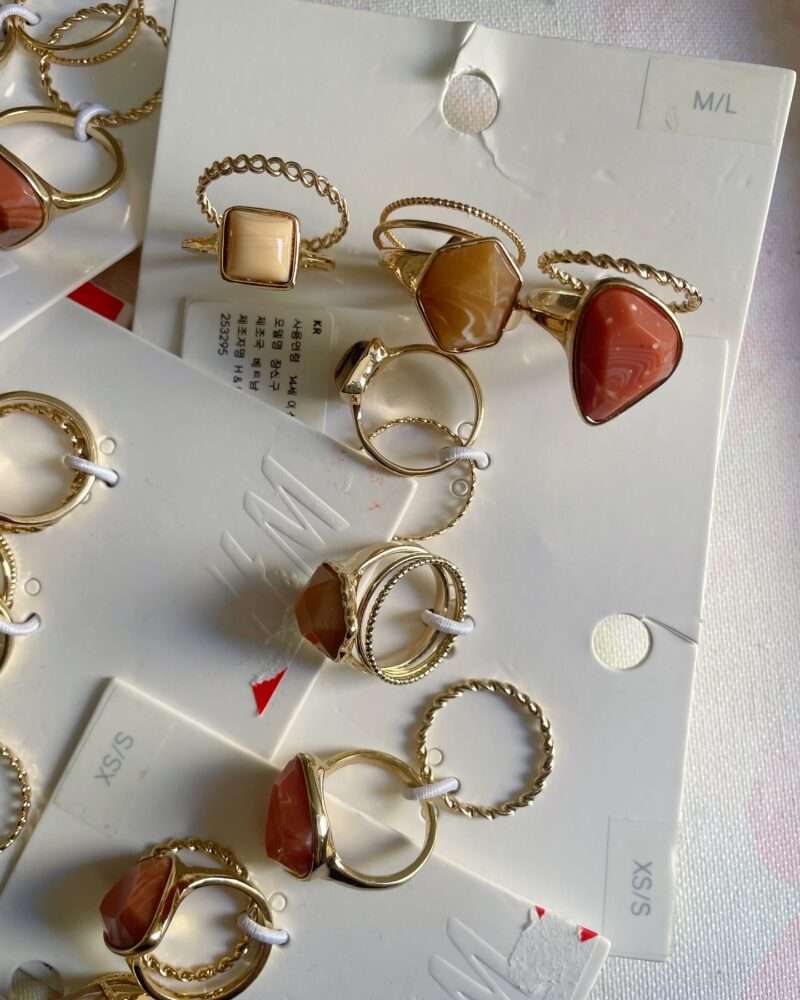 H&M stone rings - Image 2