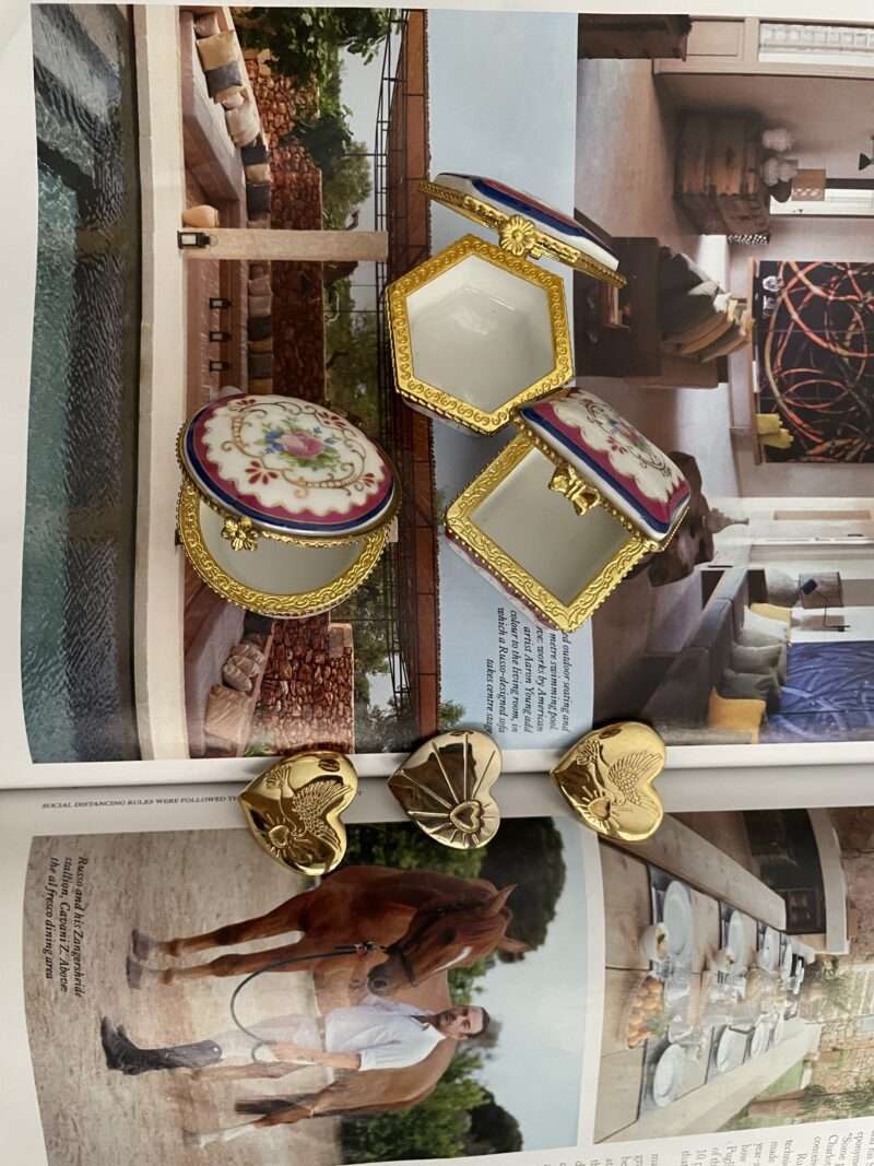 Vintage porcelain jewelry boxes - Image 3