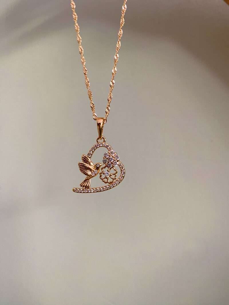 Delicate bird necklace